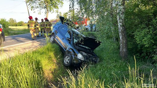 Jedna osoba ranna w zderzeniu samochodów w Miejscu Piastowym