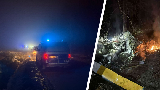 Katastrofa śmigłowca pod Rzeszowem. Dwie osoby nie żyją