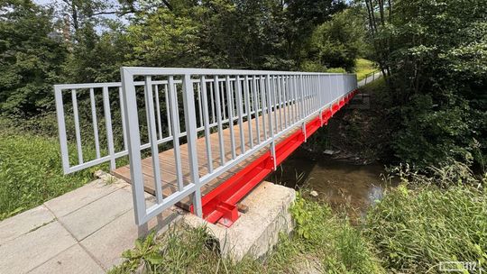 Kładka nad Lubatówką odnowiona. Jej remont kosztował ok. 150 tys. zł