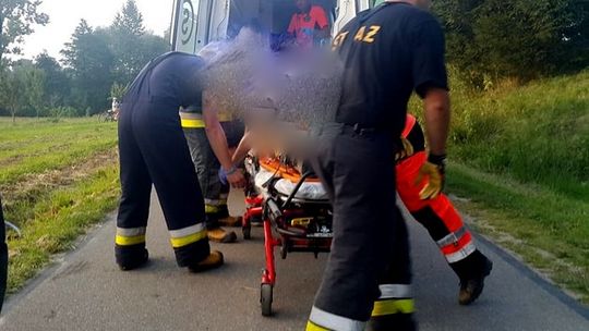 Kobieta została ranna w wypadku quada