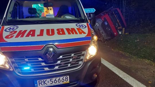 Kolejne zdarzenie na śliskiej DK19 w Woli Komborskiej