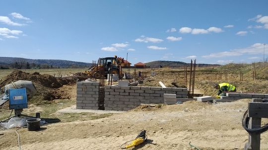 Kolejny etap budowy remizy dla Ochotniczej Straży Pożarnej w Tylawie