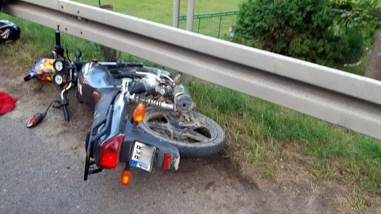 Kolejny wypadek z udziałem motocyklisty. Tym razem na DK19