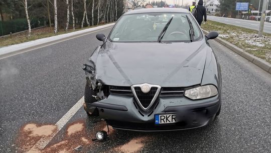 Kolizja na Alejach Jana Pawła II w Krośnie [DK28]