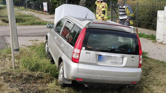 ? Kolizja na DK28 w Rymanowie. 87-letni mężczyzna wjechał do rowu