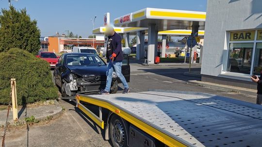 Kolizja na Podkarpackiej tuż przy remontowanym odcinku DK28