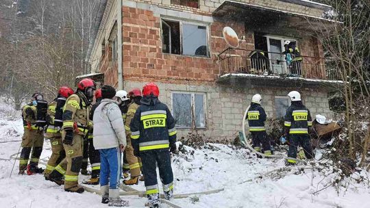 Kombornia. Pożar w domu przy Korczyńskiej