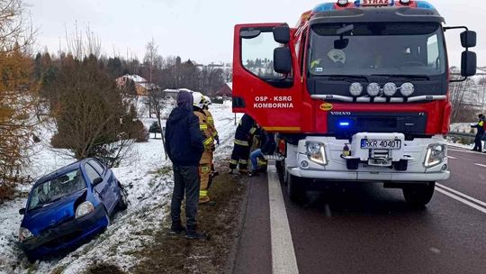 Kombornia. Wymuszenie pierwszeństwa. Toyota w rowie [AKTUALIZACJA]