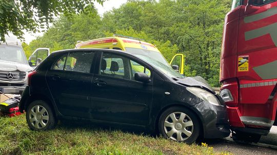 Kombornia. Zderzenie trzech pojazdów na DK19