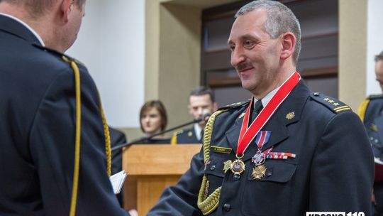 Komendant Miejski PSP w Krośnie st. bryg. Krzysztof Korzec przeszedł na emeryturę