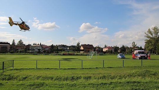 KOPYTOWA: Wybuch benzyny. Śmigłowiec LPR w akcji