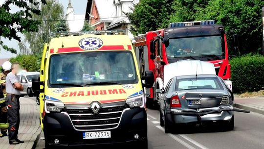 ? Korczyna. 26-latka najechała audi na tył skody