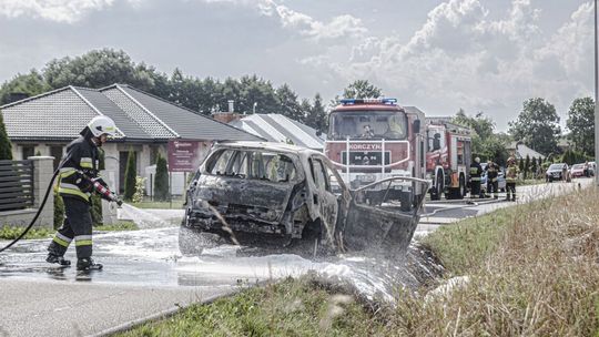 KORCZYNA: Pożar samochodu na ul. Pigonia