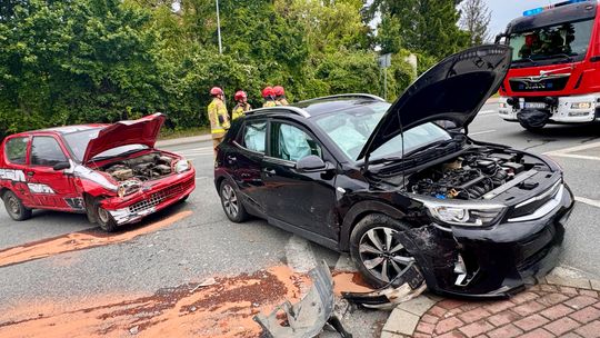 Kraksa na Niepodległości przy Kauflandzie
