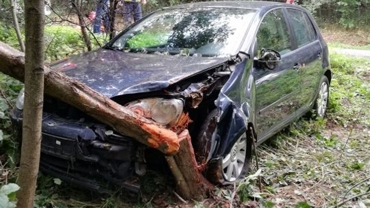 KRASNA: Samochód uderzył w drzewo