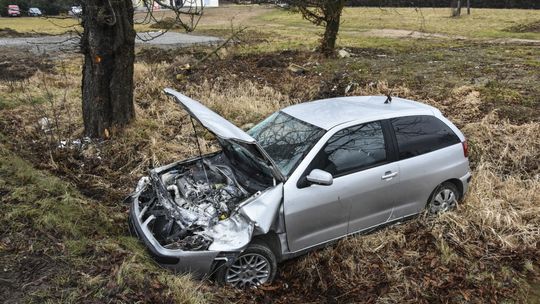 Krościenko Wyżne: Seat wjechał w drzewo