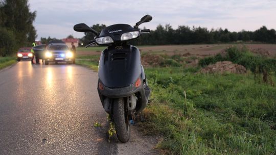 KROŚCIENKO WYŻNE: Skuterem wjechał do rowu