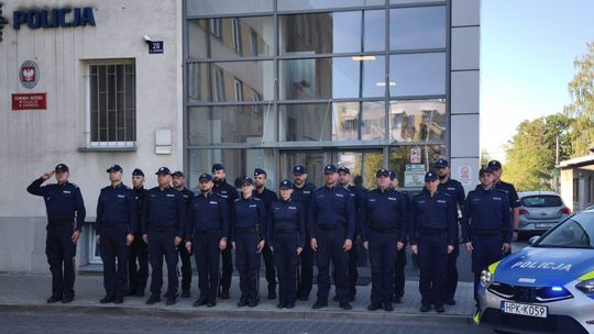 Krośnieńscy policjanci oddali hołd podkom. Natanowi Sieroniowi