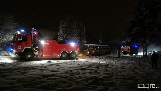 KROSNO: Autobus MKS w rowie - ciężki sprzęt w akcji