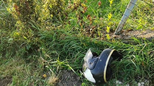 ? Krosno/Chopina: 42-letni motocyklista ranny po wjechaniu w barierkę