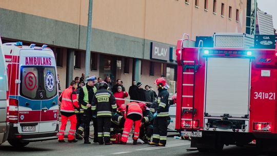 KROSNO: Groźne zdarzenie drogowe z udziałem rowerzysty
