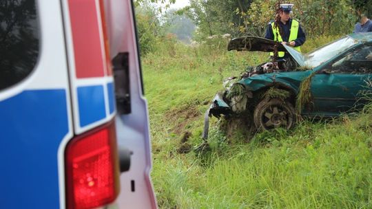 KROSNO: Honda i Fiat poza jezdnią. Kolizja na Sikorskiego