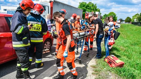 Krosno: Kolizja trzech samochodów na Podkarpackiej