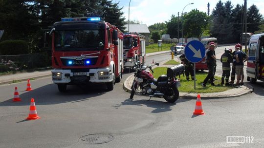 Krosno: Motocyklista poturbowany po zderzeniu z Toyotą