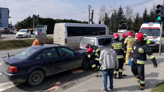 KROSNO: Najechanie na tył na ulicy Bieszczadzkiej