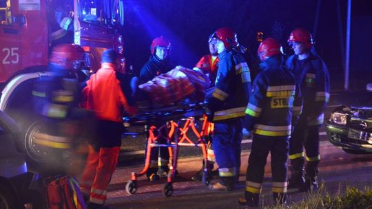 KROSNO: Najechanie na tył przy Karpackich Smakach