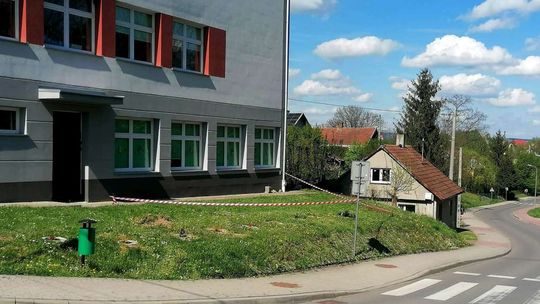Krosno. Niewybuch przy szkole
