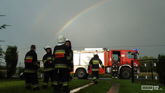 Krosno: Piorun spowodował pożar domu