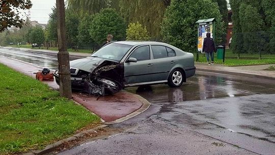 KROSNO: Poranna kolizja na Hutniczej