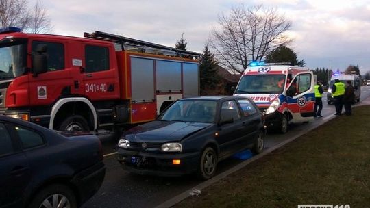 KROSNO: Poranne zderzenie dwóch Volkswagenów
