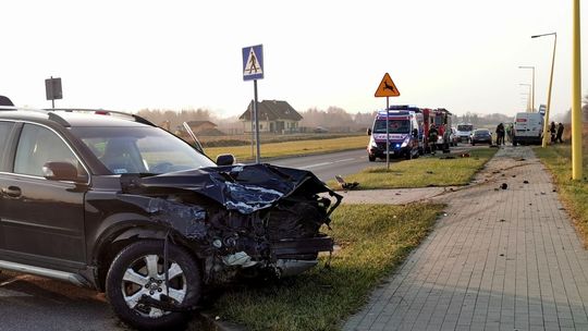 ? Krosno: Poważny wypadek na skrzyżowaniu ul. Lotników i ul. Ikara