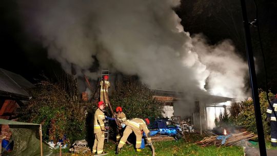 ? Krosno: Pożar budynku w centrum miasta