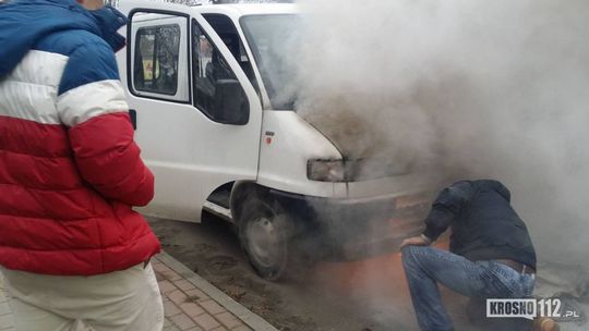 Krosno: Pożar busa na Czajkowskiego