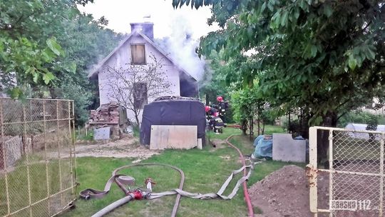 Krosno: Pożar domku letniskowego przy Granicznej