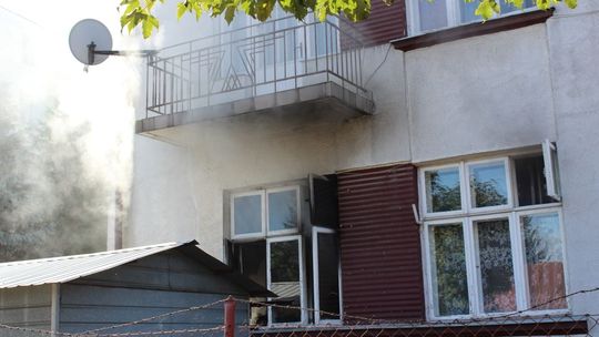 KROSNO: Pożar wewnątrz domu przy ul. Łukasiewicza