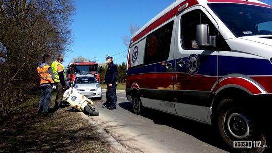 KROSNO: Przewrócił się na skuterze. Miał ponad 3 promile