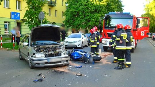 Krosno: Wymusiła pierwszeństwo na motocykliście?