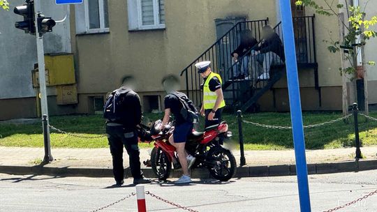 Krosno. Zderzenie motocyklisty z oplem