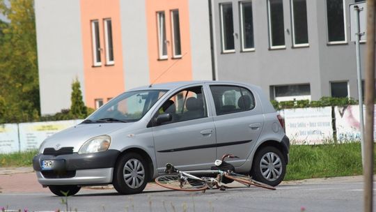 KROSNO: Zderzenie rowerzysty i Toyoty