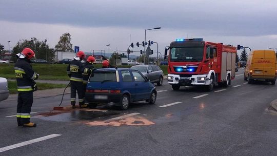 KROSNO: Zderzenie samochodów przy lotnisku