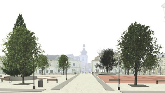 Krosno zmienia serce miasta. Rynek zyska drzewa a kamienice – iluminacje