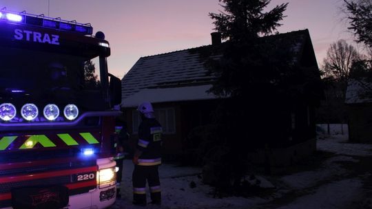 ŁĄCZKI JAGIELLOŃSKIE: Pożar w drewnianym budynku