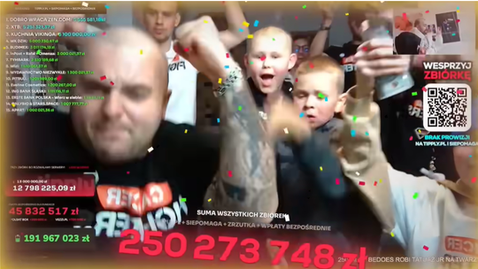 Łatwogang zebrał ponad 251 mln zł. Pobito rekord świata!