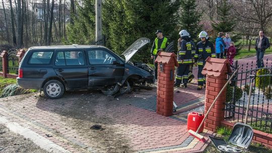 Łęki Dukielskie: Nadmierna prędkość przyczyną zdarzenia drogowego