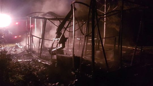 LIPOWIEC: Niebezpieczny pożar altany