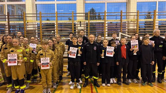 MDP z Gminy Wojaszówka na sportowo. Pierwsze halowe zawody pożarnicze